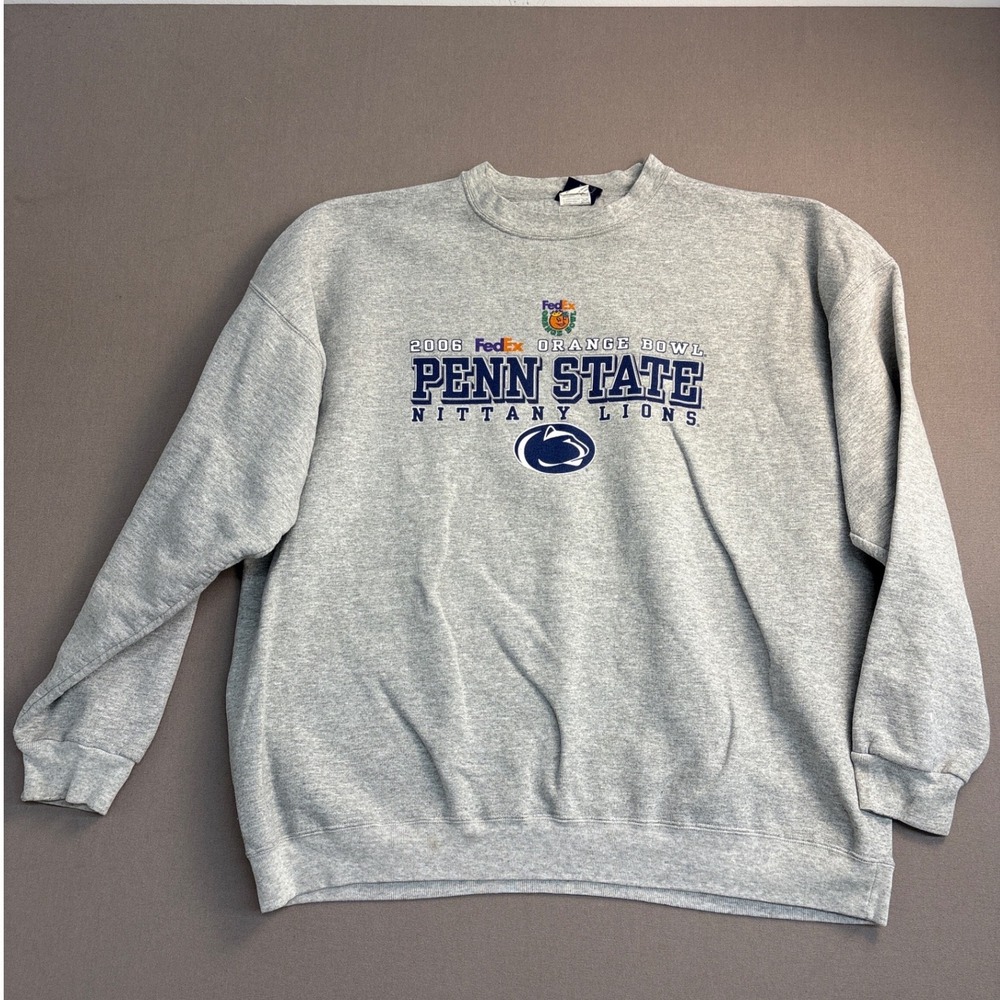 AS Sports Penn State Nittany Lions 2006 Orange Bowl Sweatshirt Gray Mens XL